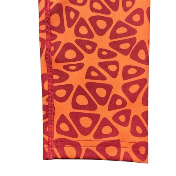 Vitality x Cosmopolitan Women’s Leggings – Orange & Red Geometric Print, Size M - Picture 4 of 5